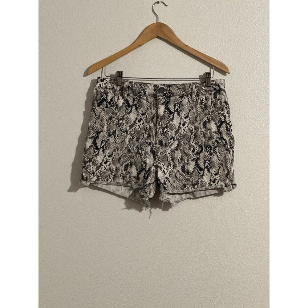 KUT From‎ The Kloth Women’s Shorts Size 12 Gidget Snakeskin Casual Stretch